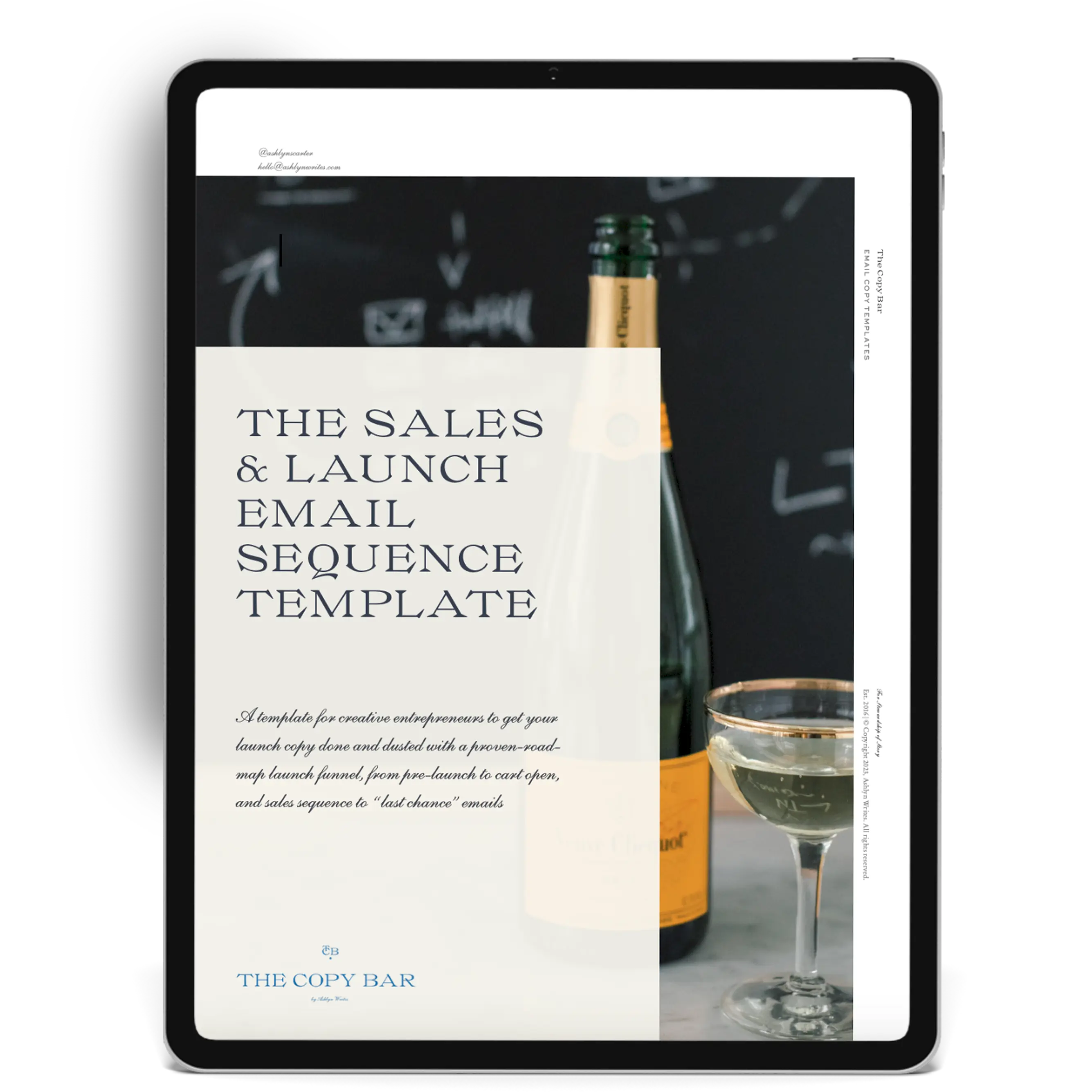 The Sales & Launch Email Sequence Template The Copy Bar™ by Ashlyn Writes