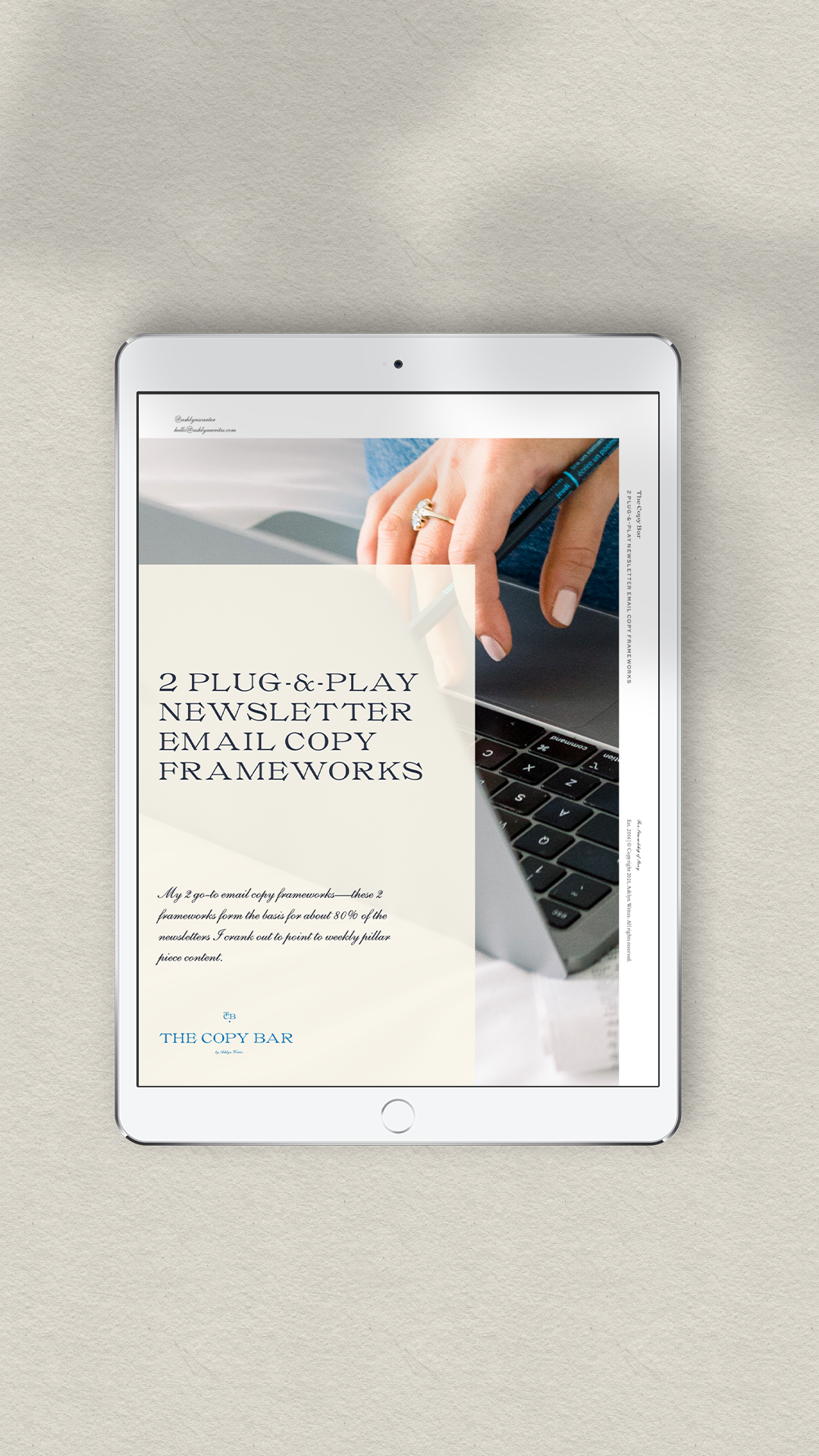 2 Plug-And-Play Newsletter Email Copy Frameworks