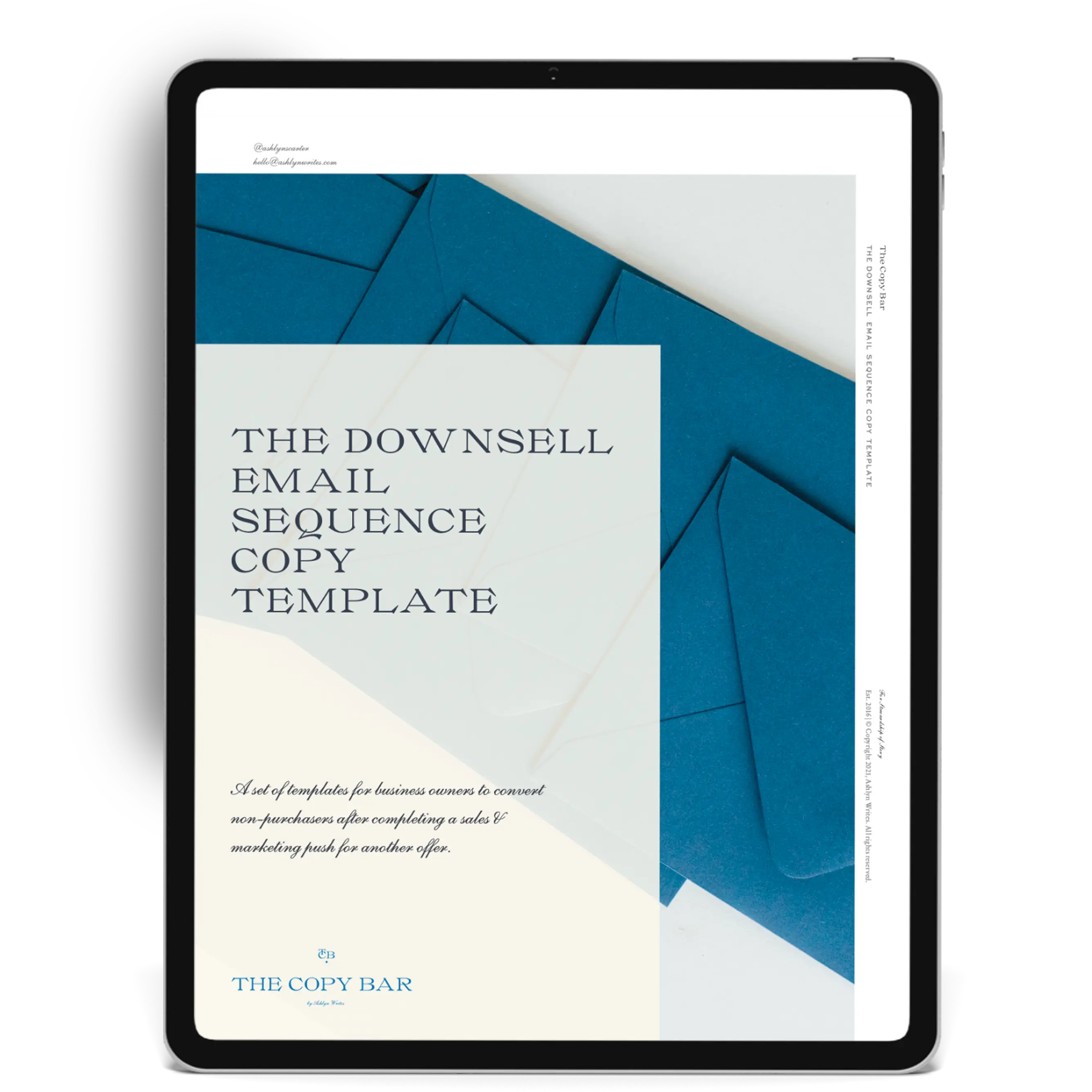 The Downsell Email Sequence Copy Template