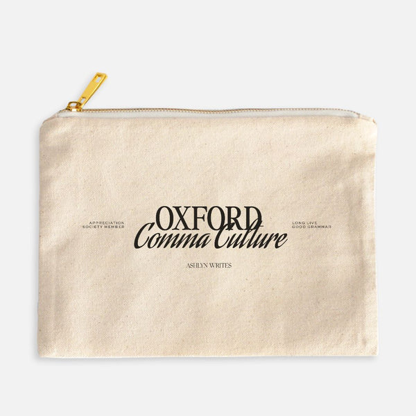 Oxford Comma Culture Pencil Pouch
