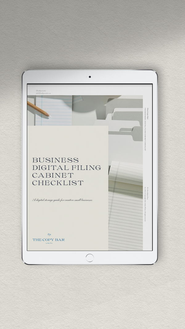 Business Digital Filing Cabinet Checklist