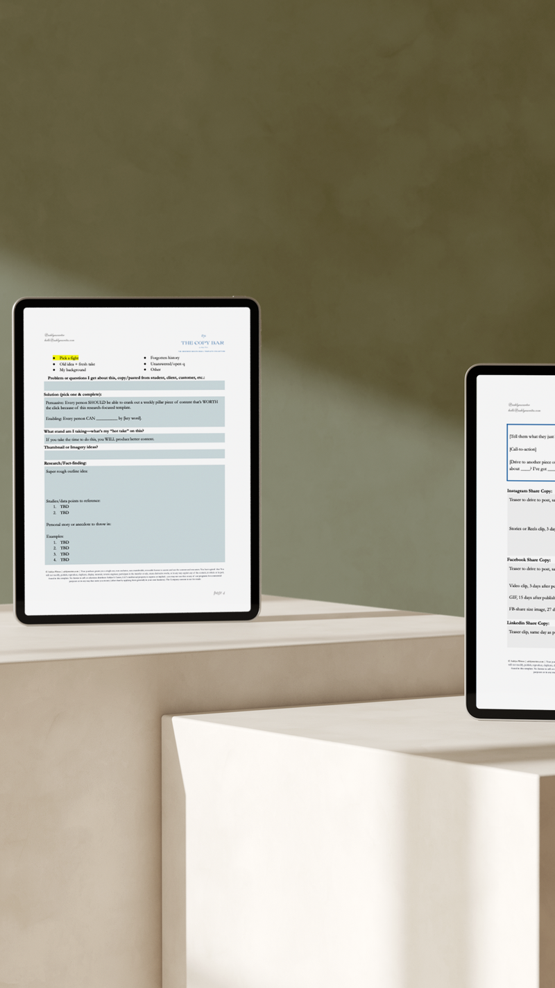 Pillar Piece Content Writing Template