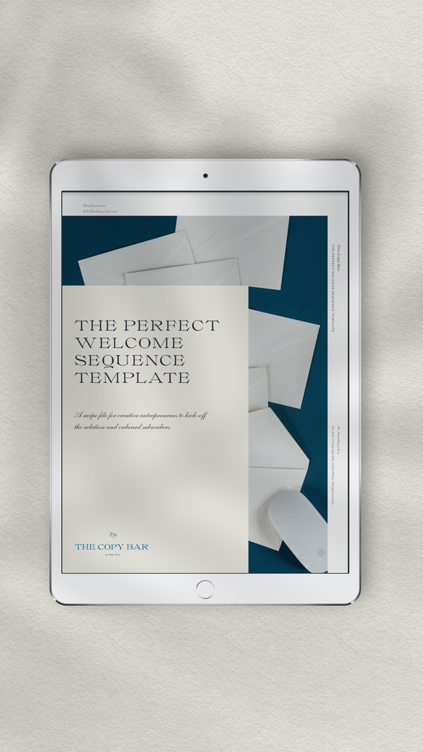 The Perfect Email Welcome Sequence Template