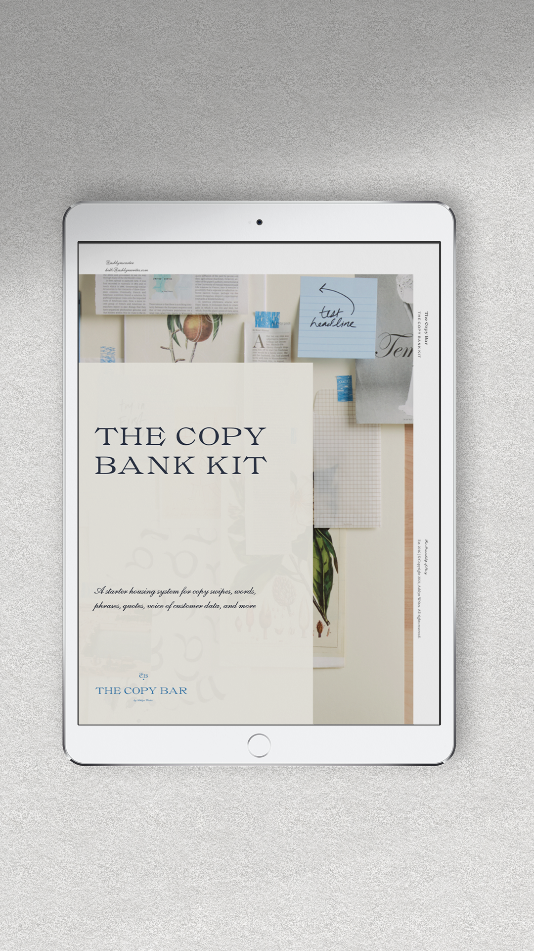 The Copy Bank Kit