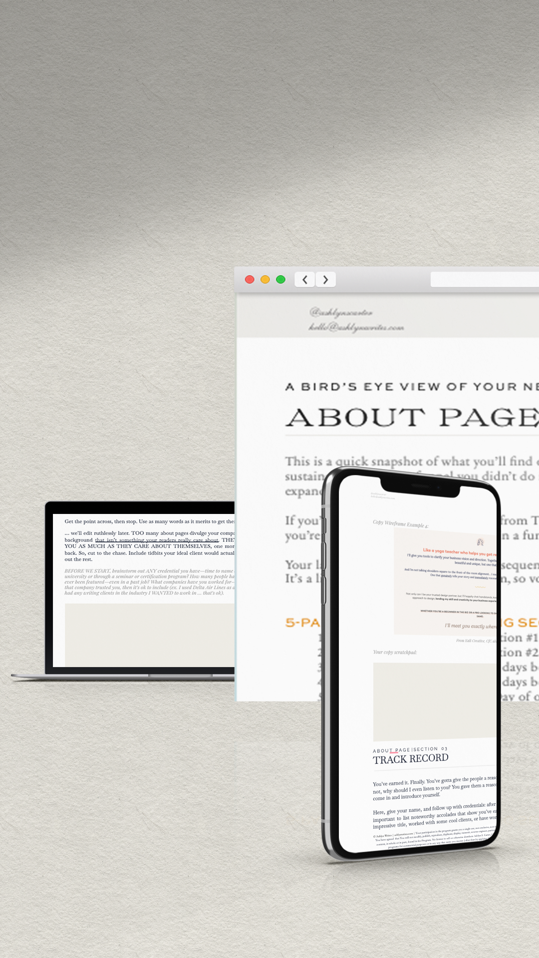 About Page Copy Template