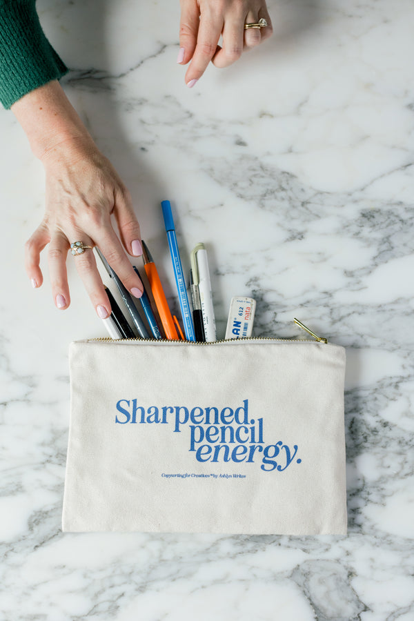 Sharpened Pencil Energy Pencil Pouch