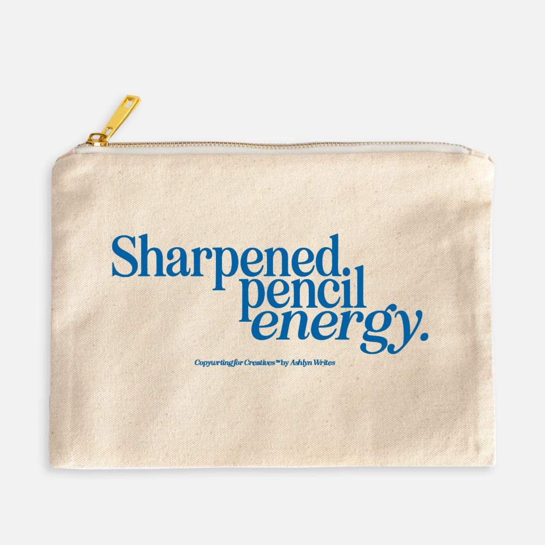 Sharpened Pencil Energy Pencil Pouch